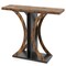 Console Table 39.5-Inch for Entryway with Modern Geometric Base